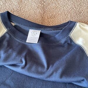 T&C Blue and Cream Sleep Shirt From Nordstrom Size XXL 18/20